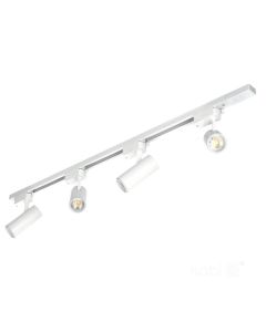 Kobi Nexttrack GO 1-fase railset 1 meter met 4x GU10 spots - wit