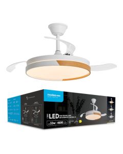 Modee plafondventilator met lamp 33W 4600lm CCT 3000-6000K Ø107cm met afstandsbediening