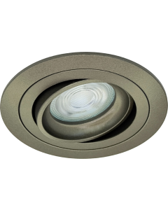 GU10 LED Inbouwspot Armatuur NOV Rond Brons Kantelbaar Zaagmaat 80mm