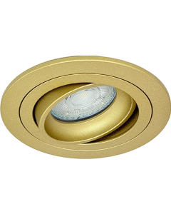 GU10 LED Inbouwspot Armatuur NOV Rond Goud Kantelbaar Zaagmaat 80mm