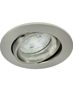 GU10 LED Inbouwspot Armatuur VAR Rond Nikkel Kantelbaar Zaagmaat 70mm