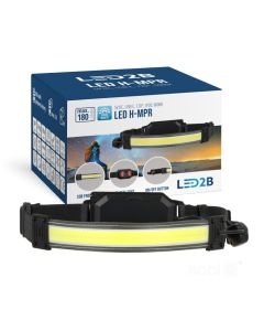 LED Hoofdlamp H-MPR met voor- en achterlicht | 6000K en rood licht | oplaadbaar via USB-C