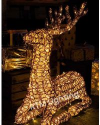 Rendier groot liggend "Exclusivo" - 70cm hoog - 95cm lang