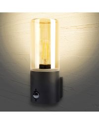Integral wandlamp Winchester Donkergrijs  voor 1x E27 LED lamp | met sensor