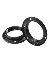 Bailey 1 stuk Schroefring voor E27 Lamphouder Thermoplastisch Zwart 57x12mm