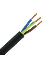 Installatiedraad Per Meter | 3x1.00 | Zwart | Aansluitsnoer | Montagedraad