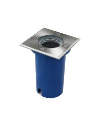 LEDmaxx Grondspot vierkant klein voor 1x GU10 lamp Ø11cm x H15cm IP67 overrijdbaar