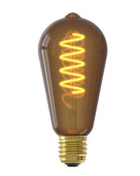 Calex LED Rustieklamp ST64 E27 4W 100lm 1800K Natural Bruin 