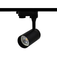 3-Fase Railspot Zwart voor 1x GU10 LED lamp (niet inbegrepen) 