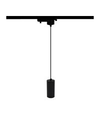 3-Fase Rail Hanglamp Zwart voor 1x GU10 LED lamp (niet inbegrepen) 