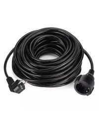 PVC verlengkabel 20 meter zwart 3x1.5mm2 IP20