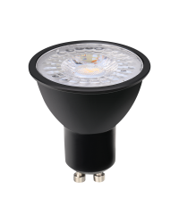 LED GU10 lamp Zwart 3W 2700K 60º 240lm Dimbaar Ø5cm
