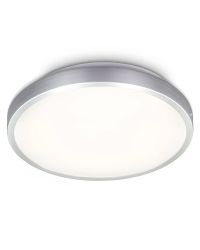 B.K.Licht LED Plafondlamp Aluminium/Wit Ø29cm 12W 1200lm 3000K