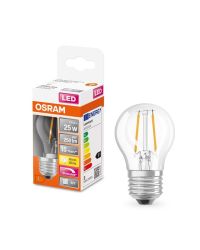 Osram LED kogellamp E27 2.8W 250lm 2700K Helder