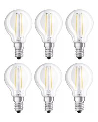 OP=OP 6 stuks Osram LED kogellamp E14 1.5W 136lm 2700K Helder Niet-Dimbaar P45