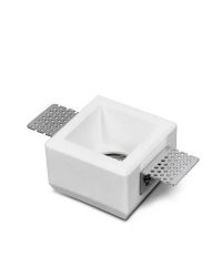 Ledmaxx Gips inbouwarmatuur vierkant verstelbaar 80x80mm GU10 max. 35W