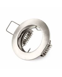 LEDmaxx Inbouwspot Rond Kantelbaar Ø45mm Geborsteld IJzer GU4 MR11 / GU10 PAR11
