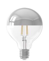 Calex LED Kopspiegellamp Zilver G95 E27 3.5W 250lm 2300K  Ø9.5cm