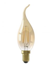 OP=OP Calex LED Tip Kaarslamp E14 3.5W 250lm 2100K Goud Dimbaar