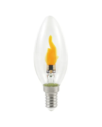Thorgeon LED kaarslamp vlameffect E14 0.5W 1800K flikkerlamp helder