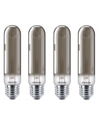 4 stuks Philips LED buislamp E27 2.3W 136lm 2700K Smoky Niet-Dimbaar T32x140