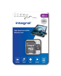 Integral High Speed microSDHC 32GB - 100MB/s UHS-I V10 met adapter
