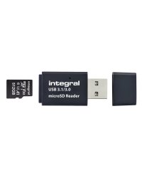 Integral USB 3.0 microSD Card Reader | Hoge Snelheid USB Type-A | Geschikt voor microSD / microSDHC / microSDXC | 5 Gbit/s