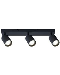 Integral Plafondspot Siena Mat Zwart voor 3x GU10 lamp (niet meegeleverd)