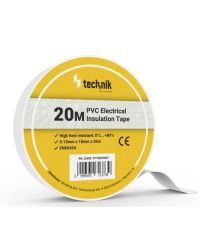 Technik Isolatietape - Wit - 18mm x 20 meter