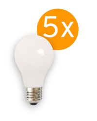 5 stuks LEDmaxx LED lamp E27 0.85W 55lm 2400K Opaal Niet-Dimbaar