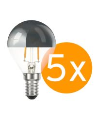 Ledmaxx LED kopspiegellamp zilver E14 2W 180lm 2700K  