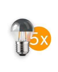 Ledmaxx LED kopspiegellamp zilver E27 2W 180lm 2700K  