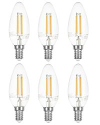 6 stuks LEDmaxx LED kaarslamp E14 4W 400lm 2200K helder Dimbaar