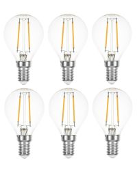 6 stuks LEDmaxx LED kogellamp E14 1W 100lm 2200K helder Niet-Dimbaar P45