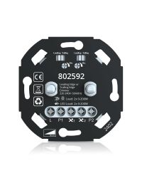 Duo Dimmer LED 230V 2x 0-200W Fase Af- en Aansnijding