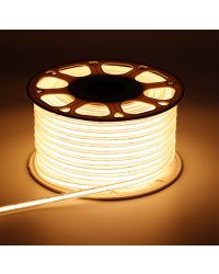 COB LEDstrip 220V 2700K | 50 meter |  | inclusief Eurostekker & 50 bevestigingsclips