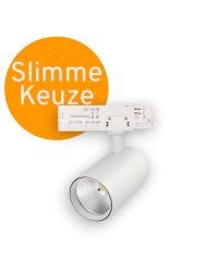 3-Fase LED Railspot Rosalin Wit | 10W-20W-30W 38º | Instelbare Lichtkleur