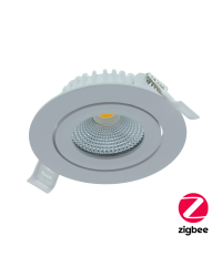 LED inbouwspot Varda Wit 5W 420lm 60º | RGB + CCT | zaagmaat 6.8cm | Zigbee 3.0