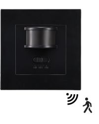 Bewegingsmelder muur inbouw sensor 160 graden Max 200W Zwart