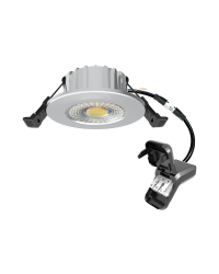 LED inbouwspot HUGO 6W dimbaar IP65 met CCT-switch - Zilver