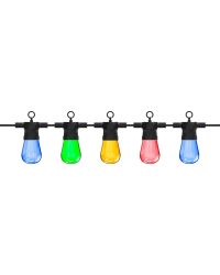 Calex LED Lichtsnoer 10 meter 10 lampen RGB met afstandsbediening IP44