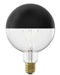 Calex LED Kopspiegel Zwart G125 E27 4W 200lm 1800K  Cri90 Ø12.5cm
