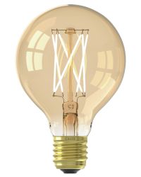 OP=OP Calex LED Globelamp G80 E27 3.5W 250lm 2100K Goud Dimbaar