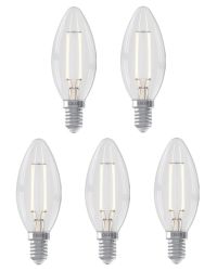 OP=OP 5 stuks Calex LED Kaarslamp E14 3.5W 250lm 2700K helder Dimbaar