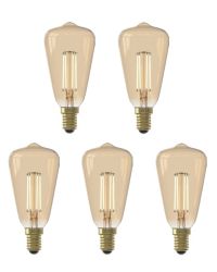 Calex LED Rustieklamp ST48 E14 3.5W 250lm Goud 2100K 