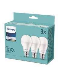 3 stuks Philips LED Peer E27 13W 1521lm 4000K Koelwit Mat Niet-Dimbaar