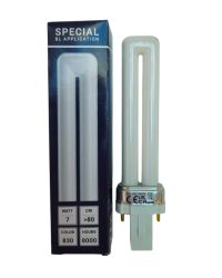 SL Spaarlamp 2-pins PL-S 7W/830/2P G23