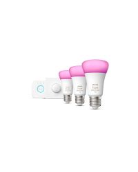 OP=OP Philips Hue Ambiance Starter Kit Bridge + 3x E27 + Smart Button 