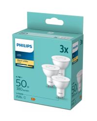 OP=OP Voordeelpack 3x Philips LED GU10 4.7W/827 380lm Niet-Dimbaar Ø5cm