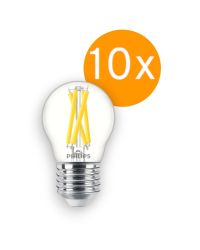 10 stuks Philips LED Kogellamp E27 3.5W/927-922 470lm Helder DimTone | Beste kleurweergave